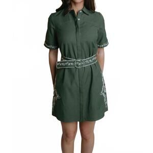 NEW LAROQUE demi dress in green